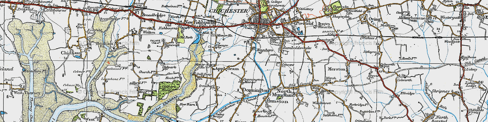 Old map of Stockbridge in 1919
