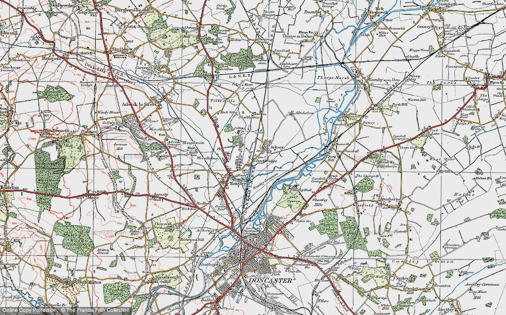 Old Map of Stockbridge, 1923 in 1923
