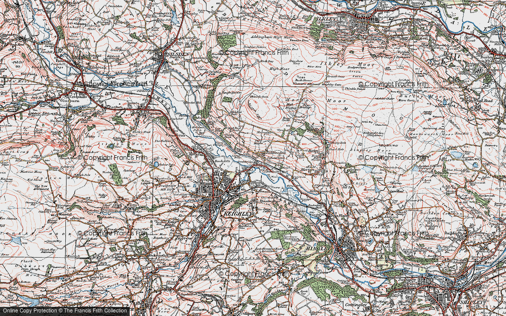 Old Map of Stockbridge, 1925 in 1925