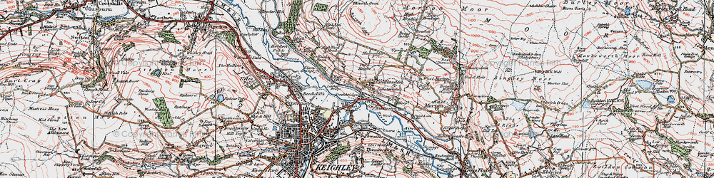 Old map of Stockbridge in 1925