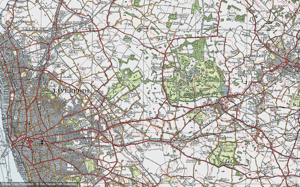 Old Map of Stockbridge Village, 1923 in 1923