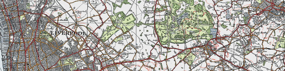 Old map of Stockbridge Village in 1923