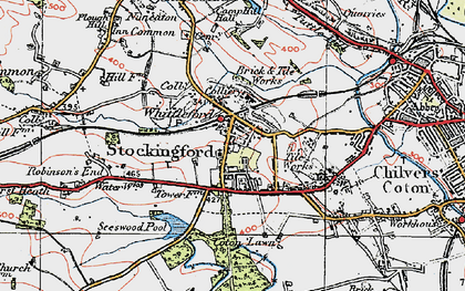 Old map of Stockingford in 1920