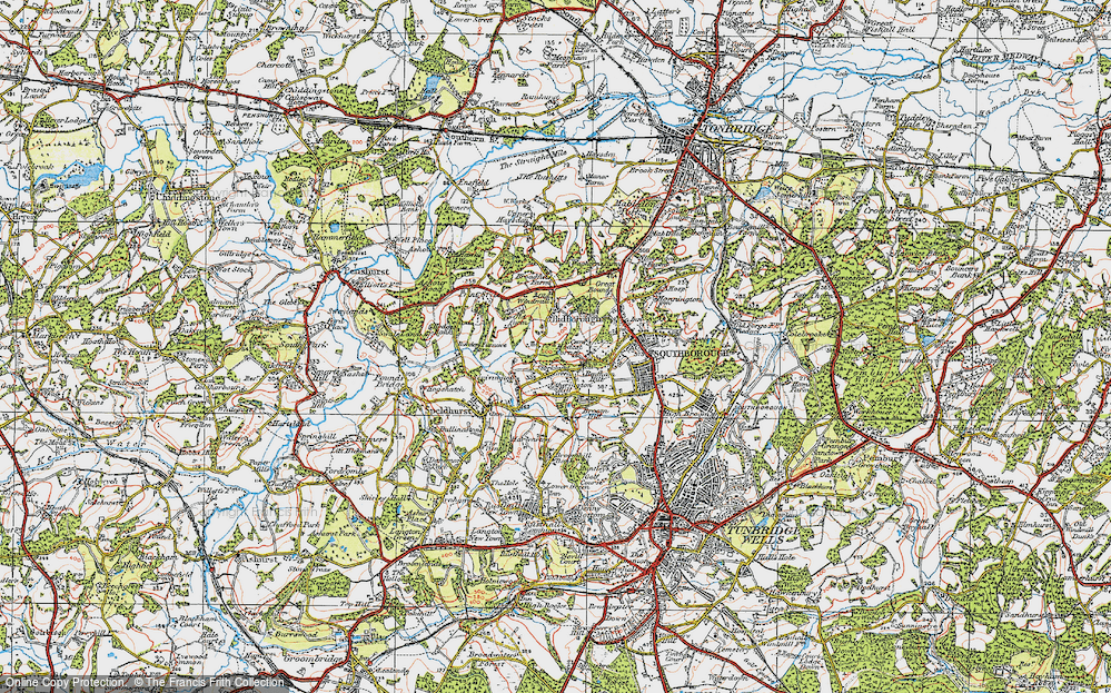 Old Map of Stockland Green, 1920 in 1920