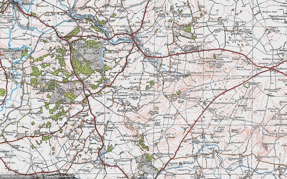 Old Map of Stockley, 1919 in 1919