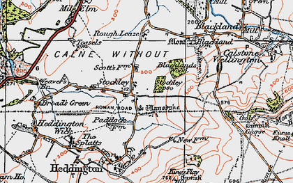 Old map of Stockley in 1919