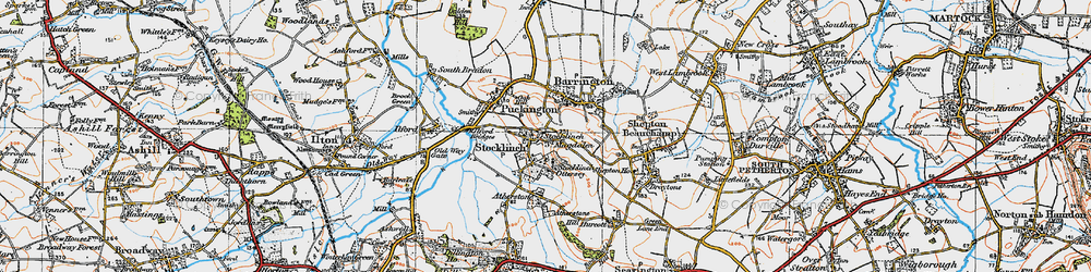 Old map of Stocklinch in 1919