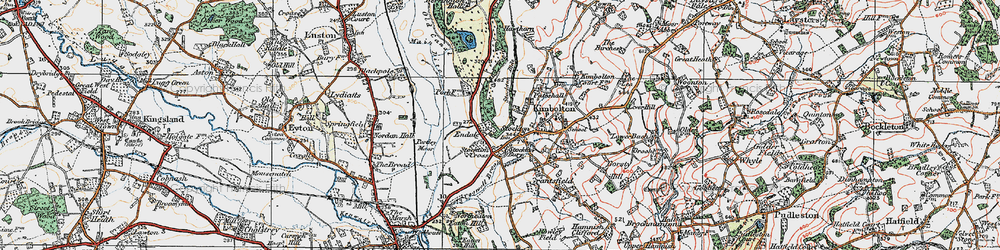 Old map of Stockton in 1920