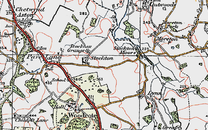 Old map of Beck Brook in 1921