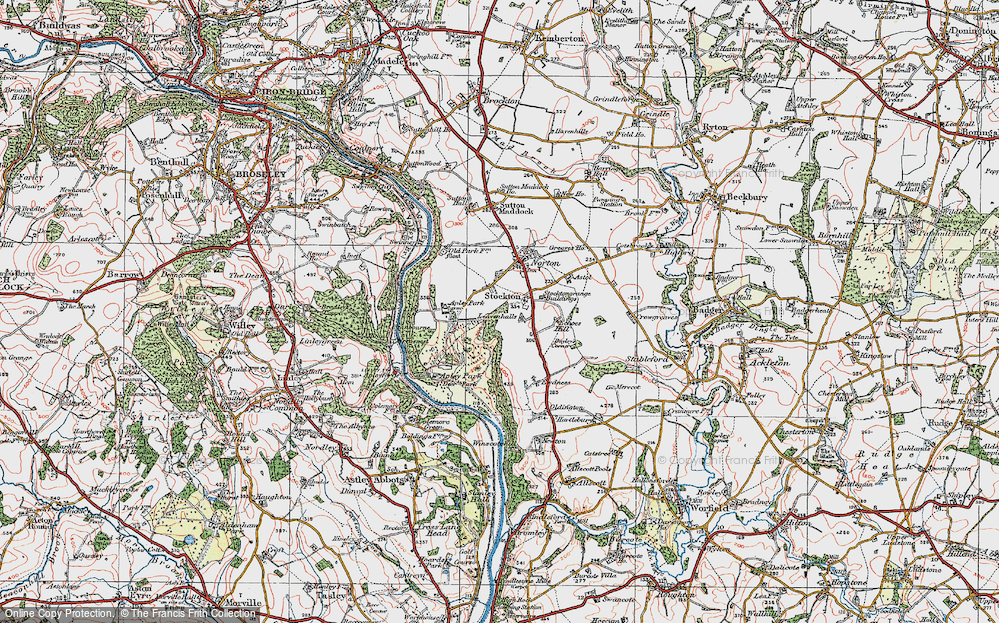 Old Map of Historic Map covering Leavenhalls, The in 1921