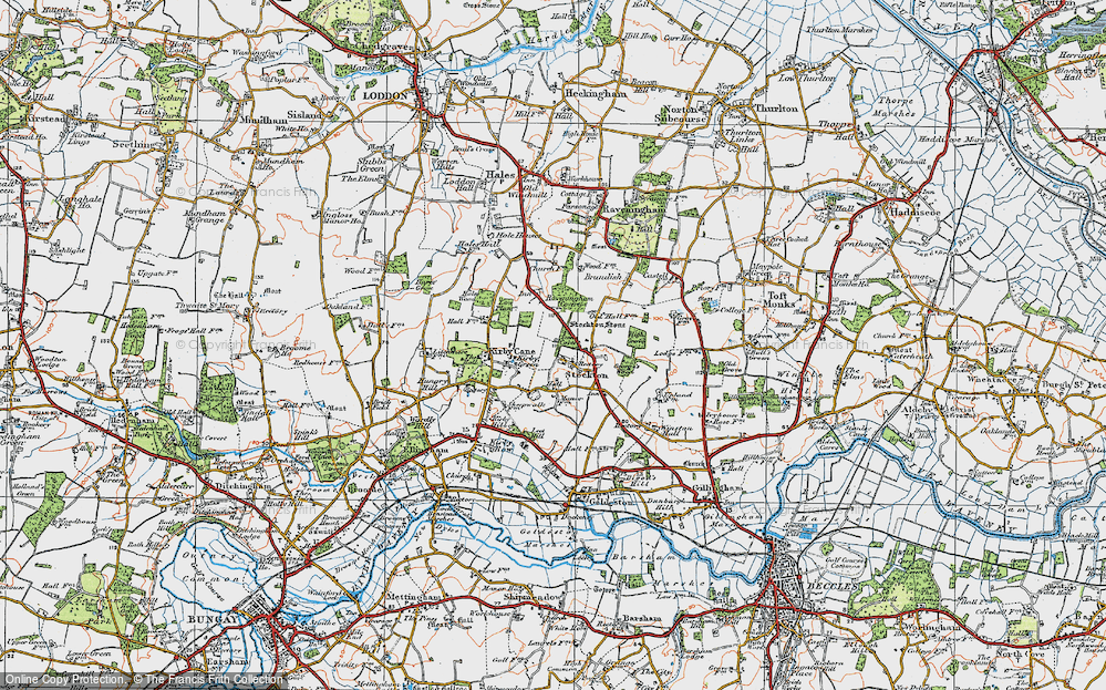 Old Map of Stockton, 1922 in 1922