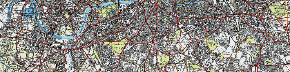 Old map of Stockwell in 1920