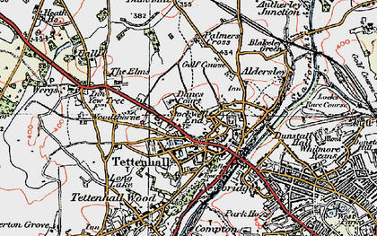 Old map of Stockwell End in 1921