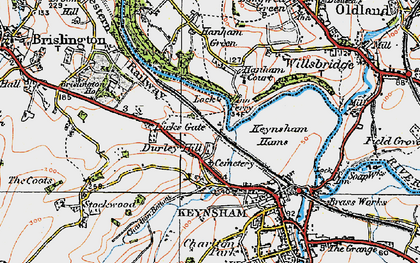 Old map of Stockwood Vale in 1919