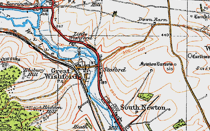 Old map of Stoford in 1919