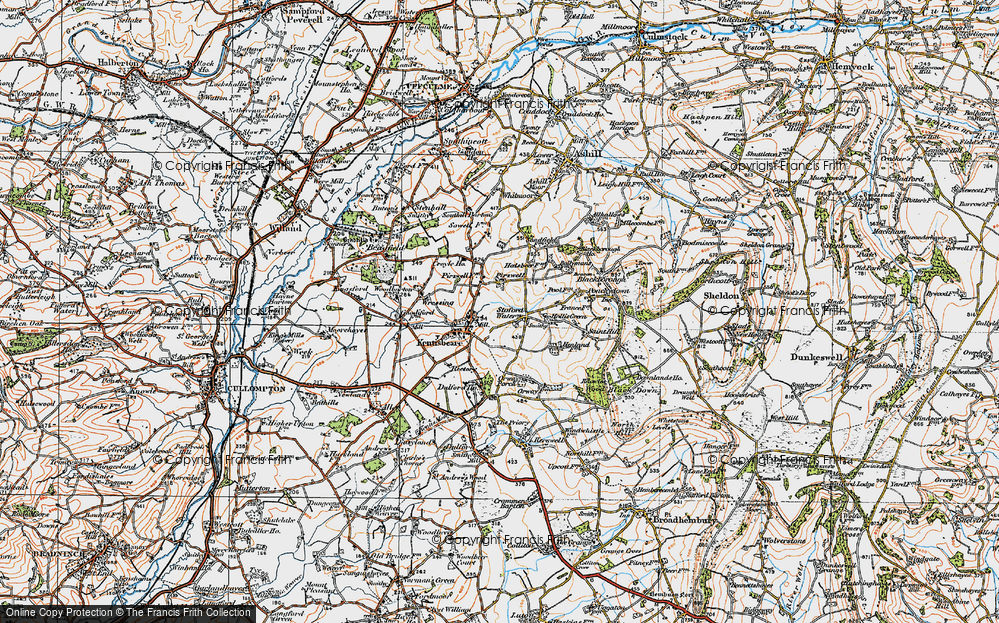 Old Map of Stoford Water, 1919 in 1919