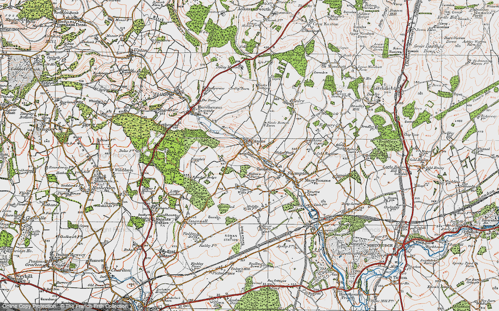 Old Map of Stoke, 1919 in 1919