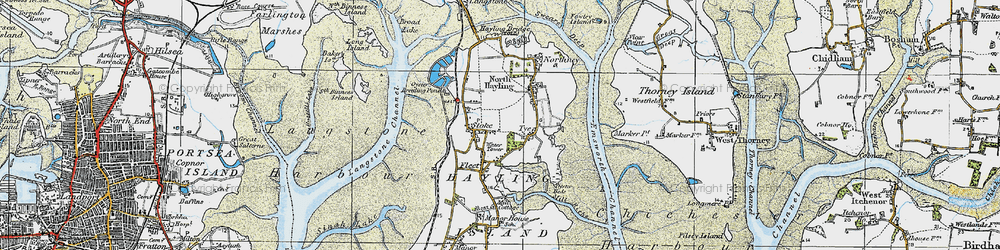 Old map of Stoke in 1919