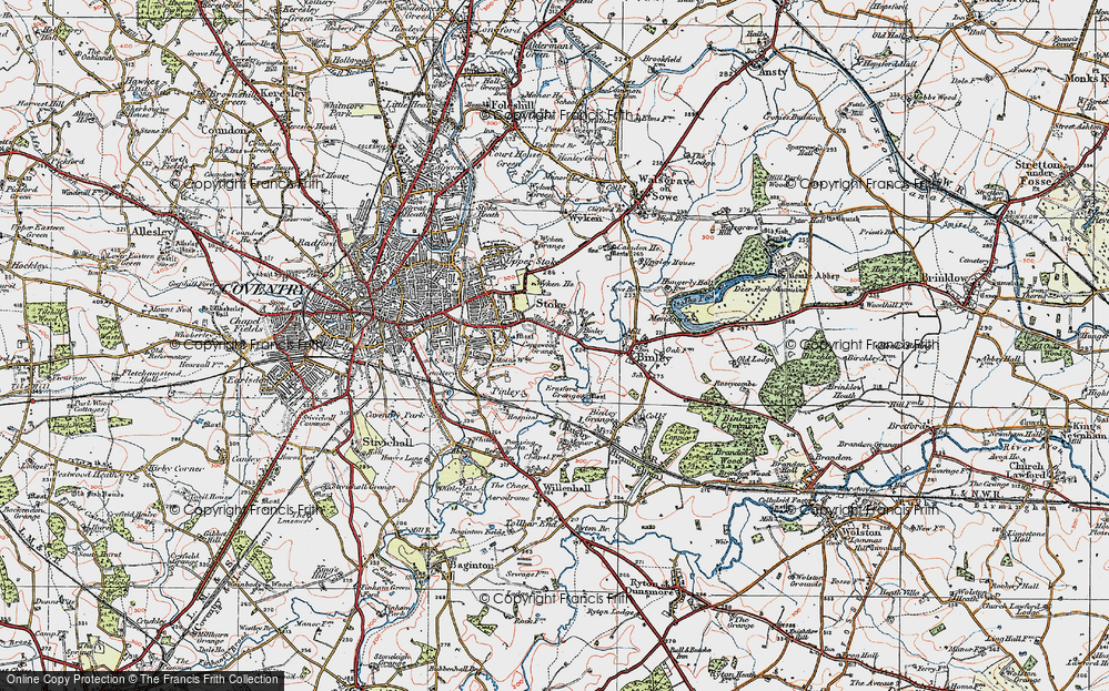Old Map of Stoke, 1920 in 1920