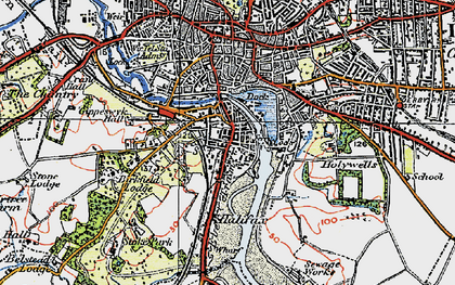 Old map of Stoke in 1921