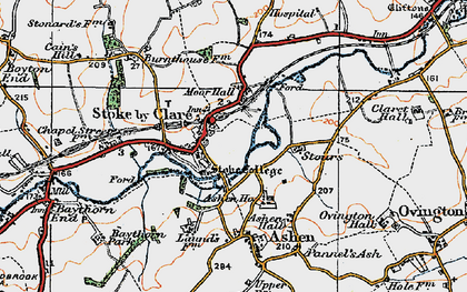 Old map of Stoke by Clare in 1921