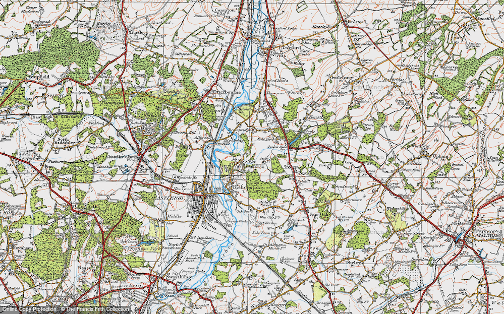 Old Map of Stoke Common, 1919 in 1919