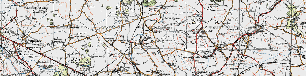 Old map of Basin Br in 1921