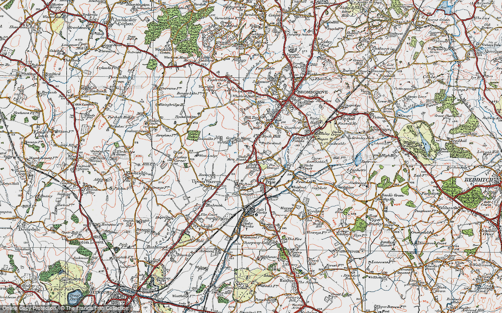 Old Map of Stoke Heath, 1919 in 1919