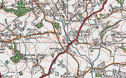 Old map of Stoke Hill in 1920