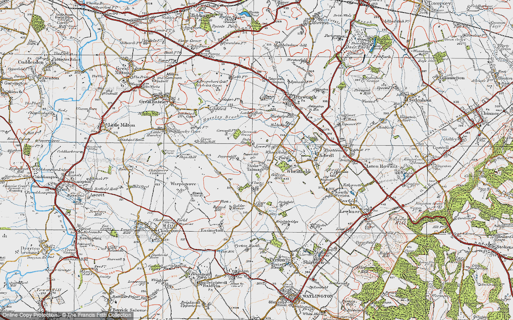 Old Map of Stoke Talmage, 1919 in 1919