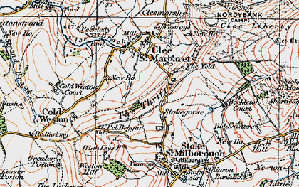 Old map of Stokegorse in 1921