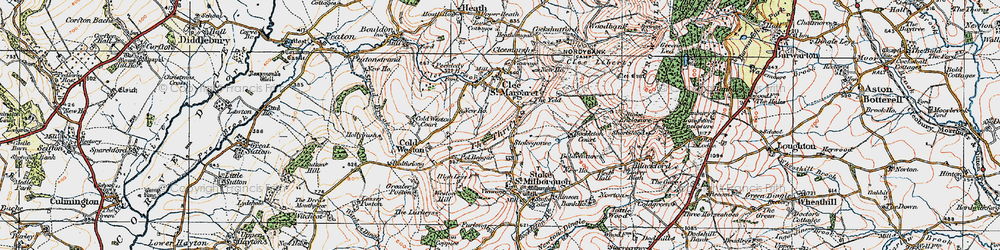 Old map of Stokegorse in 1921
