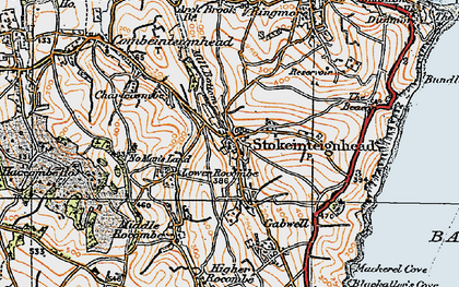 Old map of Stokeinteignhead in 1919