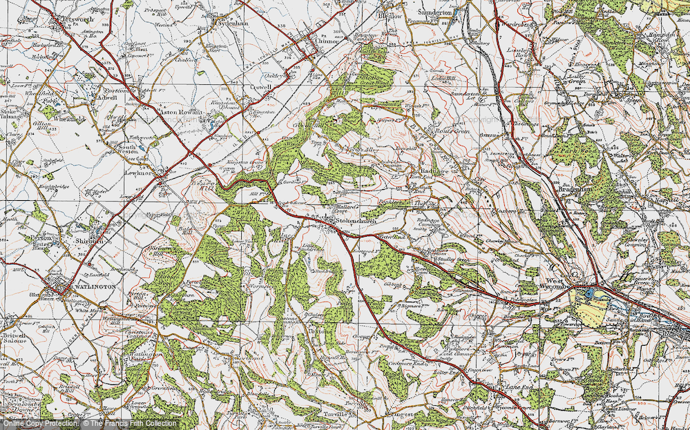 Old Map of Stokenchurch, 1919 in 1919