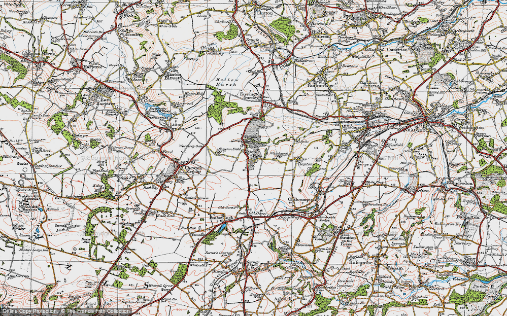 Old Map of Ston Easton, 1919 in 1919