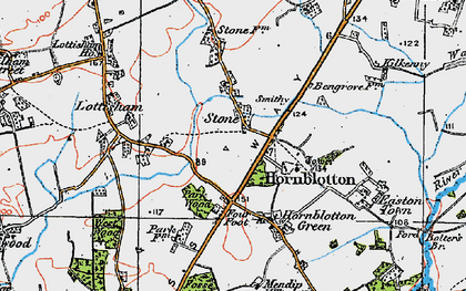 Old map of Stone in 1919