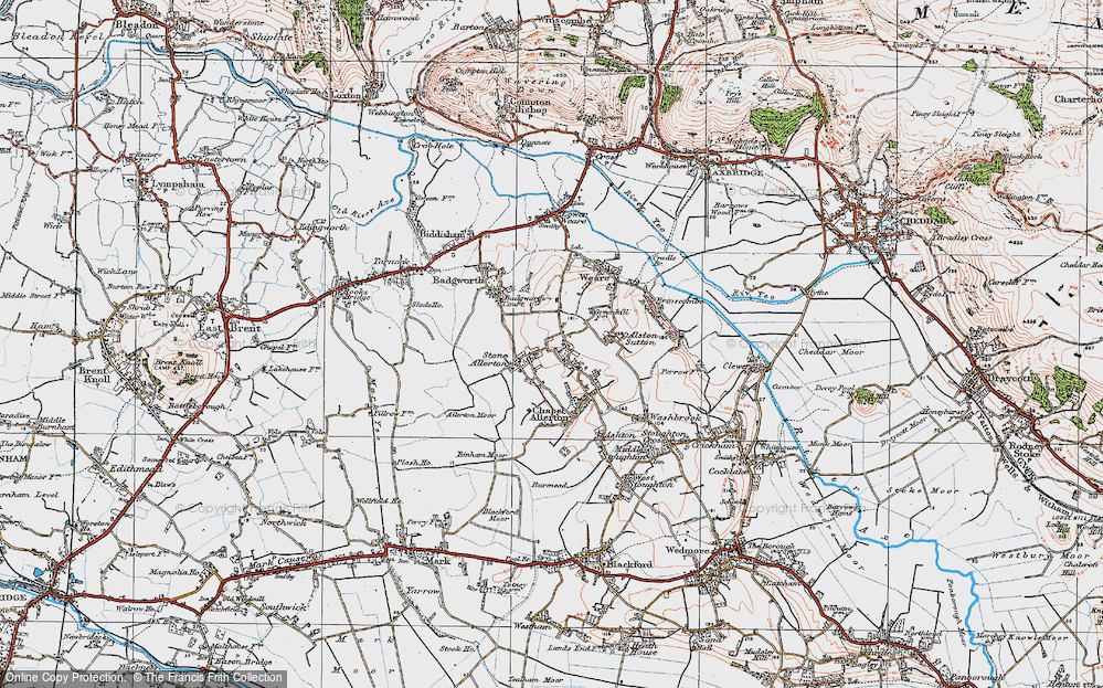Old Map of Stone Allerton, 1919 in 1919