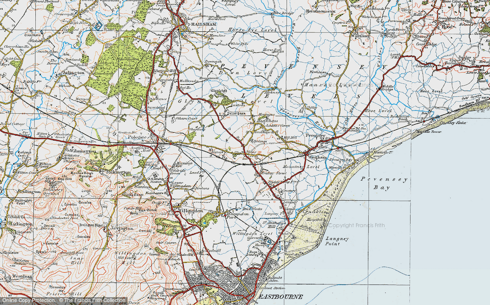 Old Map of Stone Cross, 1920 in 1920