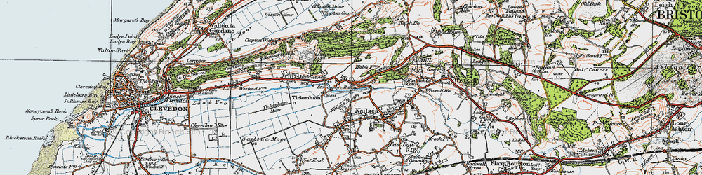 Old map of Stone-edge Batch in 1919