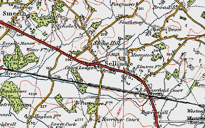 Old map of Apple Barn in 1920
