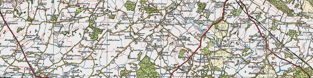 Old map of Stone Hill in 1921