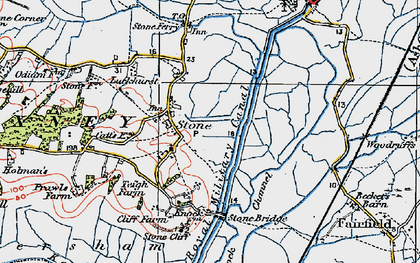 Old map of Stone in Oxney in 1921