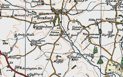 Old map of Stone Street in 1921