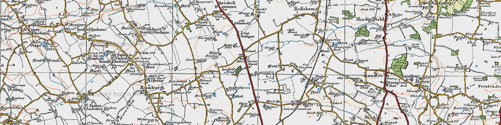 Old map of Stone Street in 1921