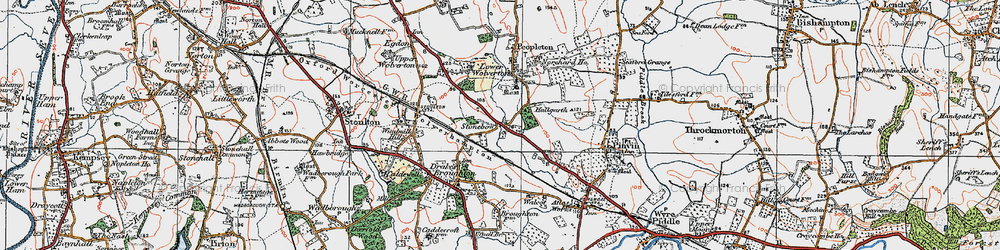 Old map of Stonebow in 1919