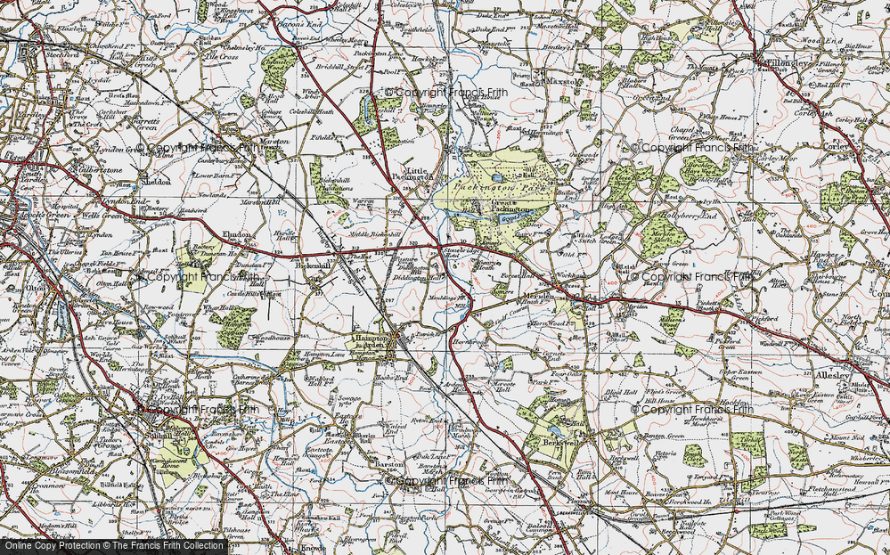 Old Map of Stonebridge, 1921 in 1921
