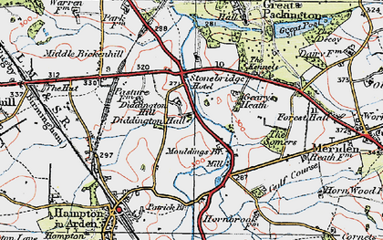 Old map of Stonebridge in 1921