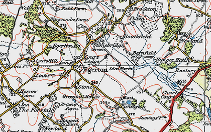Old map of Stonebridge Green in 1921