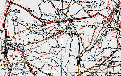 Old map of Stonebroom in 1923