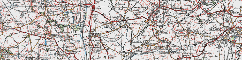 Old map of Stonebroom in 1923